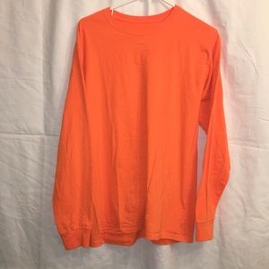 Long sleeve orange t-shirt
